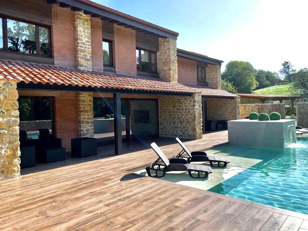 2 Apartamentos En Villa Con Piscina Privada En Asturias El Marquesau Noriega المظهر الخارجي الصورة